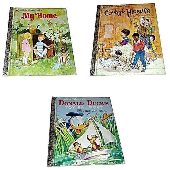 Vintage‎ Childrens Little Golden Books Lot of 3 All Dated 1977 - Picture 2 of 14